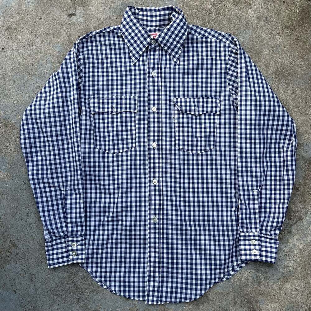 Vintage 70s Levi's White Tab Western Longsleeve Button up Shirt